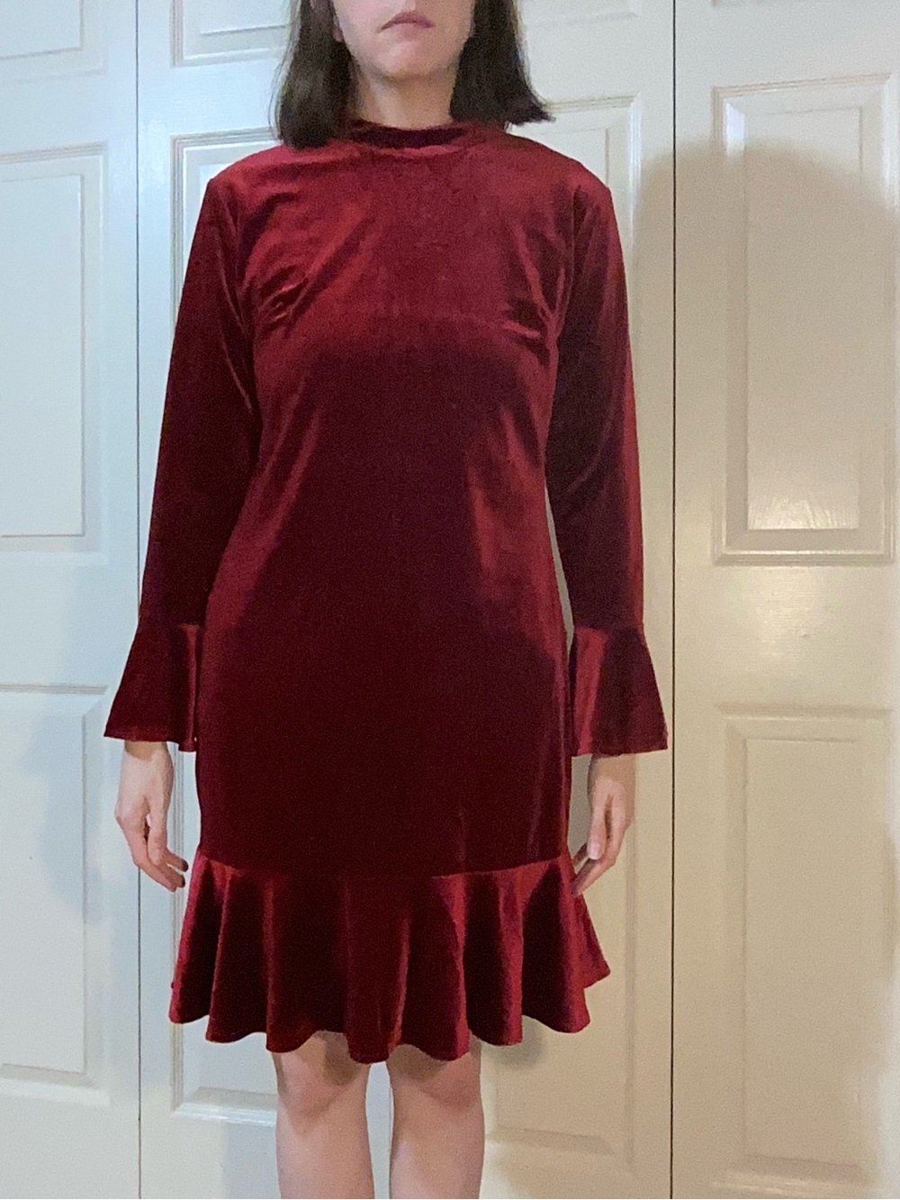 ( SOLD ) Red Velvet Dress